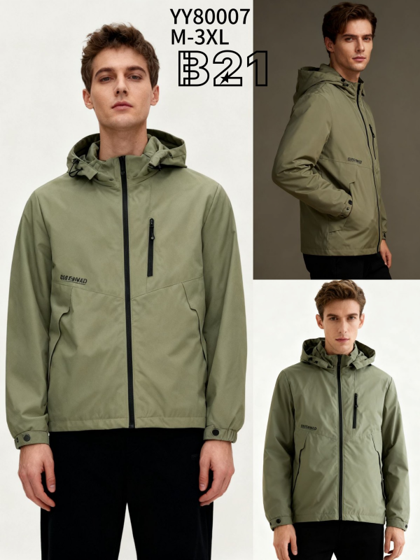 Kurtka męska cienka Roz M-3XL, 1 Kolor Paczka 5 szt